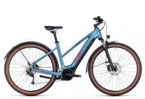 Cube Nuride Hybrid Performance 625 Allroad Trapez 2024 | metalblue'n'red | 46 cm | E-Trekkingräder
