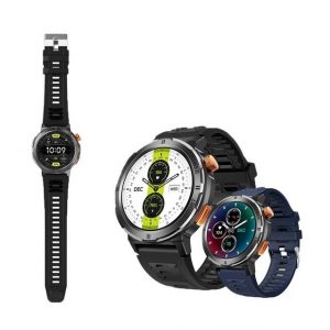 HYIEAR Smartwatch für Damen und Herren, IP68 wasserdichte Smartwatch Smartwatch, Kommt mit austauschbaren Silikonbändern und magnetischem Ladekabel, Touch-Display