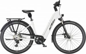 KTM CENTO 10 PLUS (750 Wh), 10 Gang Kettenschaltung, Damenfahrrad, Deep, Modell 2024, 28 Zoll 56 cm white matt (black+red)