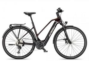 KTM Macina Sport SX Elite Trapez 2024 | transparent red/grey chrome orange | 51 cm | E-Trekkingräder