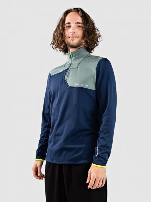 Ortovox Light Zip Neck Fleece Pullover deep ocean