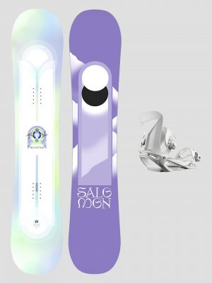 Salomon Lotus+Spell White M 2024 Snowboard-Set uni