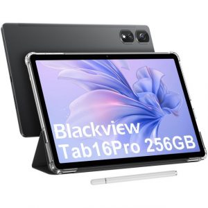blackview Tab16Pro(8+256) Tablet (11", 256 GB, 4G LTE, FHD Display, 7700mAh Akku, Android 14, mit Hülle, Stift)