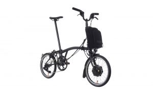 Brompton P-Line Electric Urban 4-speed - 16 Zoll 300Wh 4K Faltrad - Midnight Black Metallic