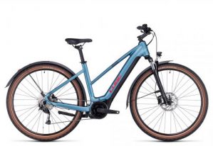 Cube Nuride Hybrid Performance 500 Allroad Trapez 2024 | metalblue'n'red | 46 cm | E-Trekkingräder
