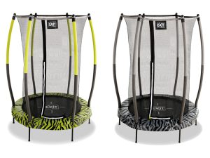 EXIT Trampolin "Tiggy Junior", mit Sicherheitsnetz, für In- & Outdoor, 140 cm Durchmesser