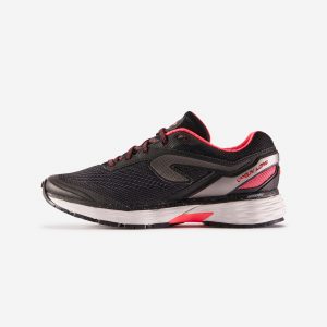 Laufschuhe Kiprun Long 2 Damen schwarz/rosa