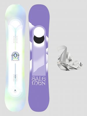 Salomon Lotus+Spell White S 2024 Snowboard-Set uni