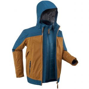 Winterjacke 3-in-1-Jacke Kinder -8 °C wasserdicht Winterwandern Gr. 122-170 - SH500 X-Warm