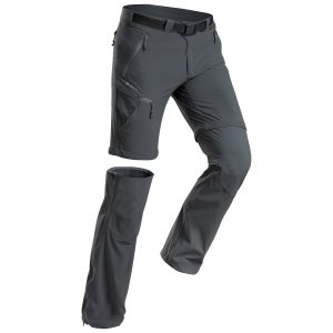 Zip-Off-Hose Wanderhose Bergwandern MH550 Herren grau
