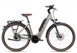 2R Manufaktur ELO 5 Wave | moosgrau matt/black/perlweiss | 56 cm | E-Cityräder