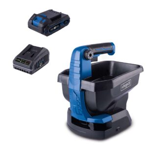 Akku-Handstreuer C-GSP800-X Scheppach | Streubreite 5m| Fassungsvermögen 3,5L| Flächenleistung 800m2 | inkl. 2Ah Akku und 2,4A Ladegerät