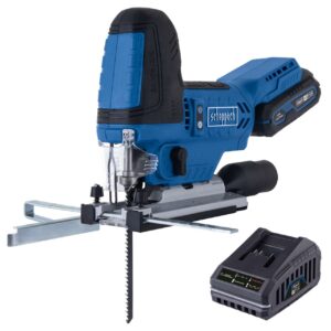 Akku-Stichsäge BC-JS254-X Scheppach | Brushless | Hublänge 25,4mm | Hubzahl 1000-3000min-1 | LED | inkl. 2Ah Akku + 2,4A Ladegerät