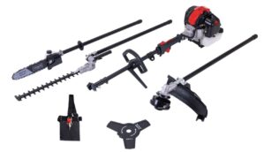 Benzin-Multifunktionsgerät PMT520 Scheppach - 1,4 kW | 1,9 PS 2-Takt-Benzinmotor | Seilzugstarter | 4in1-Funktion