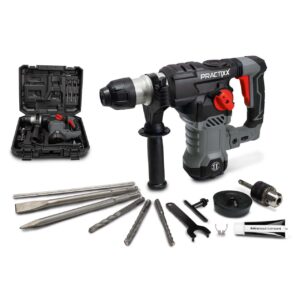 Bohrhammer PX-BH-7V Practixx - 7J | Vario-Speed | 1500W | SDS-Plus | inkl. Koffer, Bohrer & Zubehör