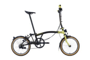 Brompton C-Line Explore - Tour de France - Typ M - 16Zoll 6K Faltrad - Black Lacquer - Leaders yellow