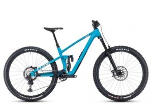 Cube Stereo ONE55 C:62 SLX 2024 | bondiblue'n'grey | XL | Full-Suspension Mountainbikes