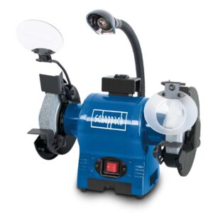 Doppelschleifer BG150 Scheppach - 370W | Ø150mm Schleifstein | inkl. Lampe & Schleifscheibenabzieher