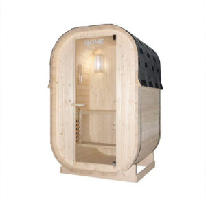 Fasssauna, Outdoor Sauna CUBE S - braun