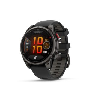 Garmin Fenix 8 Pro Sapphire DLC Titan GPS Multisport-Uhr, 47 mm, AMOLED