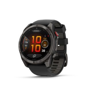 Garmin Fenix 8 Pro Sapphire DLC Titan GPS Multisport-Uhr, 51 mm, AMOLED