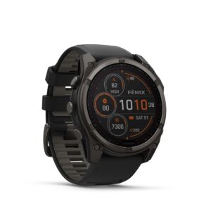 Garmin Fenix 8 Sapphire Solar DLC Titan GPS Multisport-Uhr, 51 mm