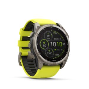 Garmin Fenix 8 Sapphire Solar DLC Titan GPS Multisport-Uhr, 51 mm