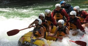 Kaituna River Kombi-Tour mit Floß und Schlitten