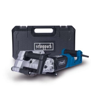 Mauernutfräse MNF2250 Scheppach - 2250W | Ø 125mm Diamanttrennscheibe | 8-40mm Nuten | 40mm Frästiefe | 4m Kabel