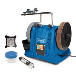 Nass-Schleifsystem TIGER 5000S Scheppach - 150W | 200mm Schleifstein | 40mm Stärke | 120 min-1 Drehzahl | 220 Körnung