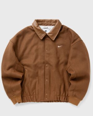 Nike Solo Swoosh Wool Varsity Jacket men Bomber Jackets|College Jackets brown in Größe:XL