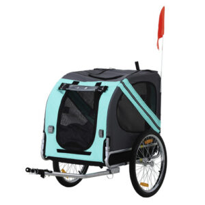 PawHut Fahrradanhänger, BxHxL: 73 x 90 x 130 cm - bunt