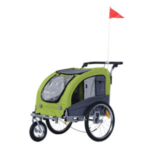 PawHut Fahrradanhänger, BxHxL: 83 x 108 x 155 cm - bunt