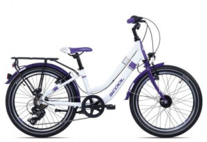 SCool chiX twin alloy 20-7 | white/violet | 28 cm | Fahrräder