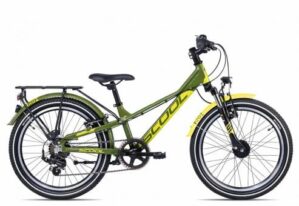 SCool troX EVO alloy 20-7 | green/lemon matt | 28 cm | Fahrräder