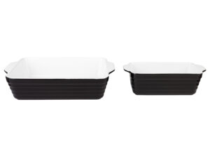 SILVERCREST® Auflaufform Steinzeug (2er Set klein/schwarz)