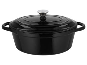 SILVERCREST® Bräter Gusseisen 29 cm / 4,8 Liter (Schwarz)