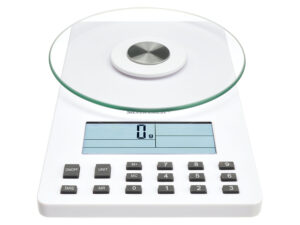SILVERCREST® KITCHEN TOOLS Nährwert-Analysewaage, großes LC-Display, bis 5 kg (Weiß)