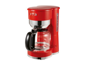 SILVERCREST® Kaffeemaschine Chrom Retro 1973 Rot SKMR 1000 A1