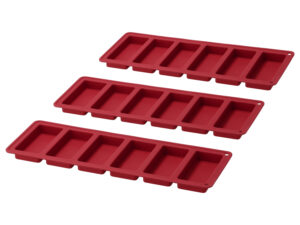 SILVERCREST® Silikon-Riegelformen-Set / Brotbackform / Backmatten-Set, für maximale Antihaftwirkung ohne Einfetten (Riegelbackformen 3er Set)