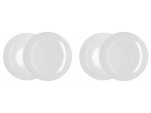 SILVERCREST® Speiseteller/Suppenteller, 4 Stück (Speiseteller/weiß)