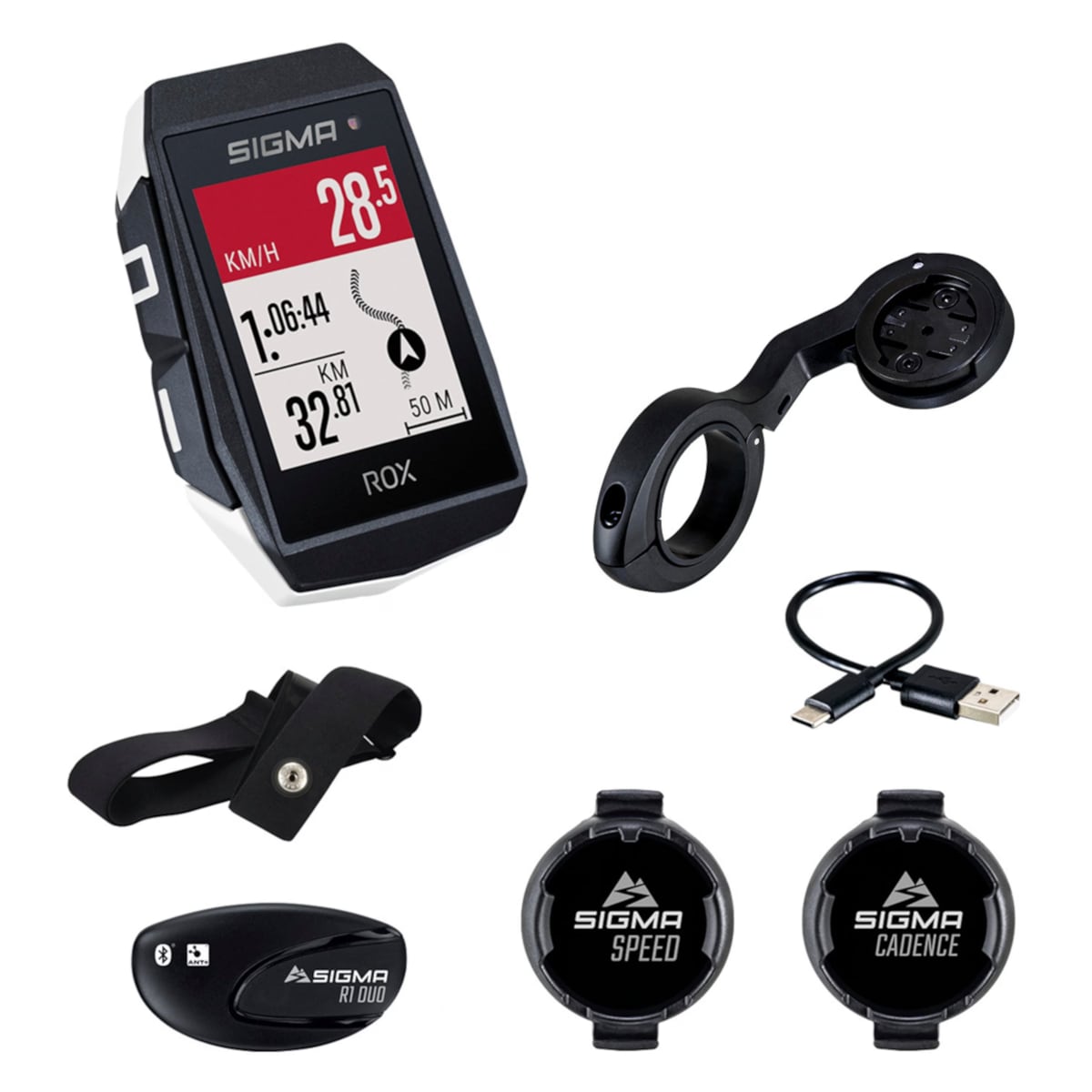 Sigma ROX 11.1 EVO GPS Fahrradcomputer SENSOR SET