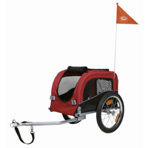 TRIXIE Fahrradanhänger, BxHxT: 53 x 60 x 60 cm, rot/schwarz