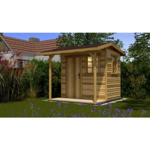 WEKA Gartenhaus "820 Gr.2", Holz, BxT: 340 x 350 cm (Außenmaße inkl. Dachüberstand) - beige