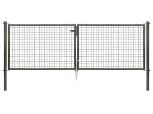 ALBERTS Wellengitter-Doppeltor für Maschendrahtzäune (100 cm)