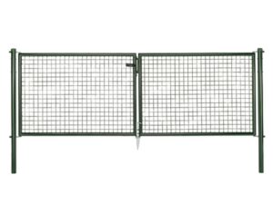 ALBERTS Wellengitter-Doppeltor für Maschendrahtzäune, Breite 3000 mm (Höhe: 1000 mm)