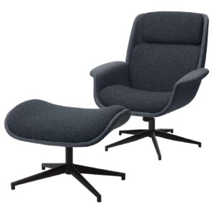 ÄLEBY Sessel mit Hocker