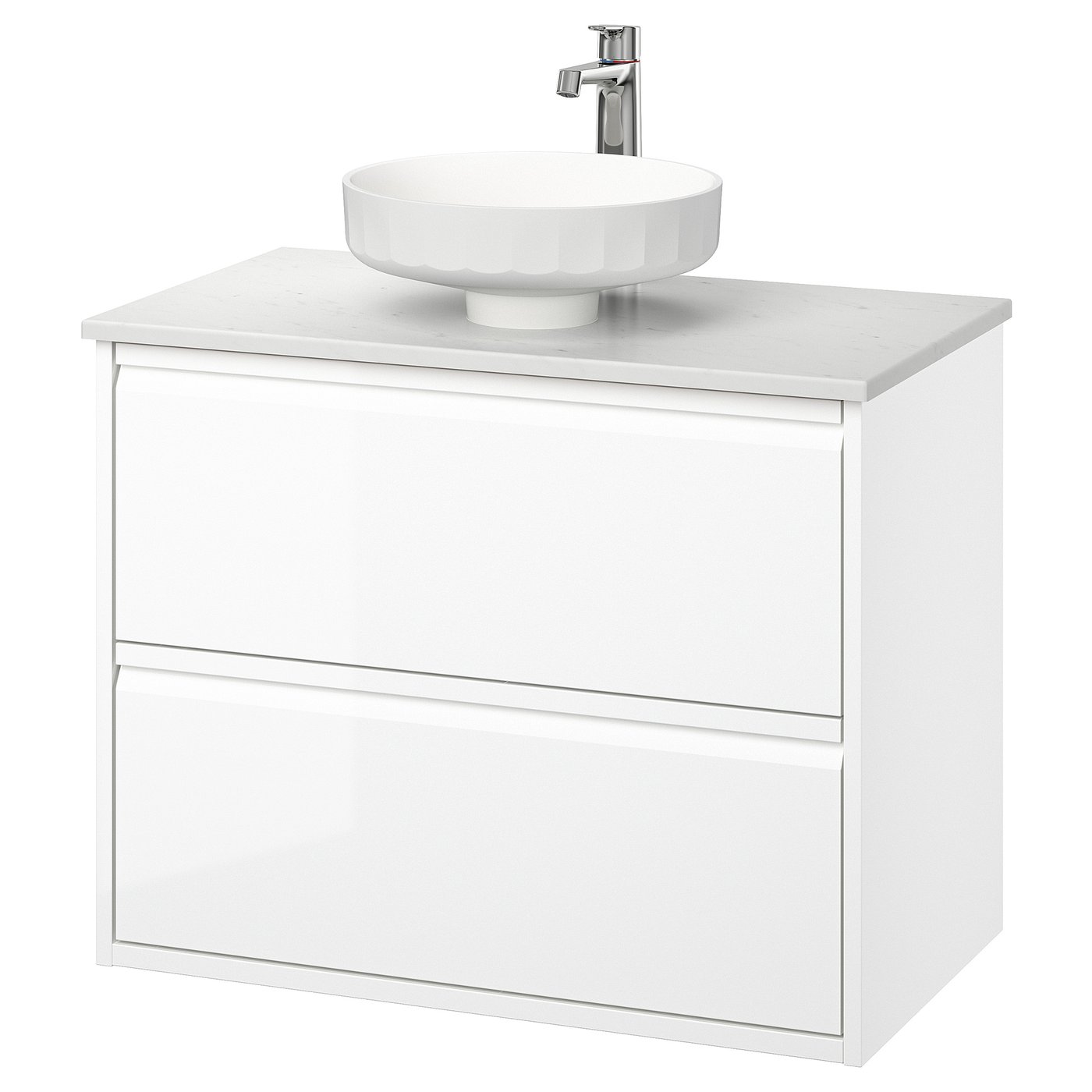 ÄNGSJÖN / LERSJÖN Waschbschr+Schubladen/Waschb/Mibatt