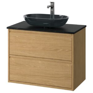 ÄNGSJÖN / OXMYREN Waschbschr+Schubladen/Waschb/Mibatt