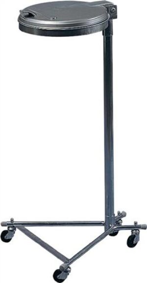 Abfallsammler H1000xB500xT530mm, 120l Deckel silber (KS) m.4 Rollen